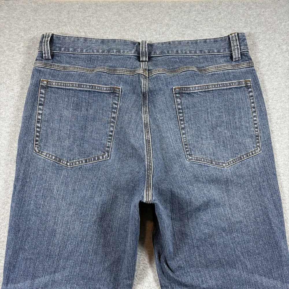 Duluth Trading Co Flex Ballroom Jeans Mens 35x32 Medium Wash Stretch Relaxed Fit